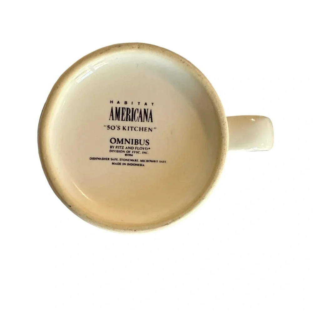 Habitat Americana 50's Kitchen Coffee Cup